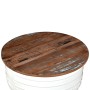 Mesa de centro forma de barril madera maciza reciclada blanco de vidaXL, Mesas de centro - Ref: Foro24-245254, Precio: 175,67...