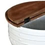 Mesa de centro forma de barril madera maciza reciclada blanco de vidaXL, Mesas de centro - Ref: Foro24-245254, Precio: 163,96...