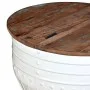 Mesa de centro forma de barril madera maciza reciclada blanco de vidaXL, Mesas de centro - Ref: Foro24-245254, Precio: 163,96...