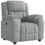 Sillón reclinable de masaje de tela gris claro en Sillones | Comprar online en Foru.es
