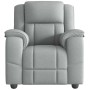 Sillón reclinable de masaje de tela gris claro en Sillones | Comprar online en Foru.es