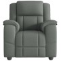 Sillón de masaje reclinable de tela gris oscuro en Sillones | Comprar online en Foru.es