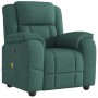 Sillón de masaje reclinable de tela verde oscuro en Sillones | Comprar online en Foru.es