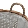 Arriate de mimbre con forro de PE 4 unidades de vidaXL, Maceteros y jardineras - Ref: Foro24-246830, Precio: 74,52 €, Descuen...