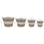 Arriate de mimbre con forro de PE 4 unidades de vidaXL, Maceteros y jardineras - Ref: Foro24-246830, Precio: 74,52 €, Descuen...