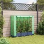 Jardinera elevada con cubierta de invernadero aspecto ratán 120x40x123 cm en Macetas y jardineras | Comprar online en Foru.es