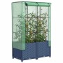 Arriate con cubierta invernadero aspecto ratán 80x40x138 cm en Macetas y jardineras | Comprar online en Foru.es