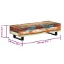 Mesa de centro madera maciza reciclada y acero 120x50x30 cm de vidaXL, Mesas auxiliares - Ref: Foro24-247912, Precio: 202,77 ...