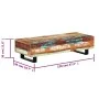 Mesa de centro madera maciza reciclada y acero 120x50x30 cm de vidaXL, Mesas auxiliares - Ref: Foro24-247912, Precio: 185,71 ...