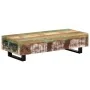 Mesa de centro madera maciza reciclada y acero 120x50x30 cm de vidaXL, Mesas auxiliares - Ref: Foro24-247912, Precio: 185,71 ...