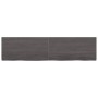 Estante pared madera roble tratada marrón oscuro 160x40x(2-4)cm de vidaXL, Estantes y estanterías - Ref: Foro24-363830, Preci...