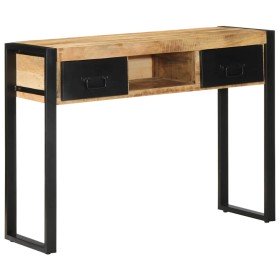 Mesa consola madera maciza mango 100x35x75 cm en Mesas consola | Comprar online en Foru.es