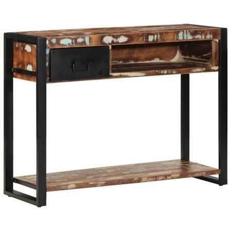 Mesa consola multicolor madera maciza reciclada 100x35x75 cm en Mesas consola | Comprar online en Foru.es