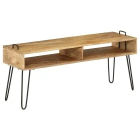 Mueble para TV madera maciza de mango 110x35x45 cm de vidaXL, Muebles TV - Ref: Foro24-246021, Precio: 119,45 €, Descuento: %
