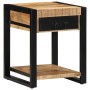 Mesa auxiliar madera maciza de mango rugosa 40x40x50 cm en Mesas auxiliares | Comprar online en Foru.es