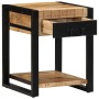 Mesa auxiliar madera maciza de mango rugosa 40x40x50 cm en Mesas auxiliares | Comprar online en Foru.es