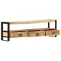 Mueble para TV madera maciza de mango 150x30x45 cm de vidaXL, Muebles TV - Ref: Foro24-247906, Precio: 225,36 €, Descuento: %