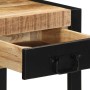 Mesa auxiliar madera maciza de mango rugosa 40x40x50 cm en Mesas auxiliares | Comprar online en Foru.es