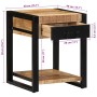 Mesa auxiliar madera maciza de mango rugosa 40x40x50 cm en Mesas auxiliares | Comprar online en Foru.es