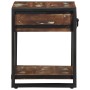 Mesa auxiliar multicolor 40x40x50 cm madera maciza reciclada en Mesas auxiliares | Comprar online en Foru.es
