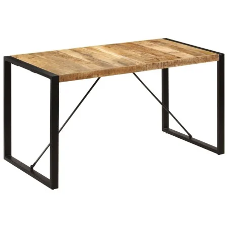 Mesa de comedor 140x70x75 cm madera maciza de mango de vidaXL, Mesas de cocina y de comedor - Ref: Foro24-247420, Precio: 228...