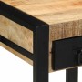 Mesa auxiliar madera maciza de mango rugosa 35x35x50 cm en Mesas auxiliares | Comprar online en Foru.es