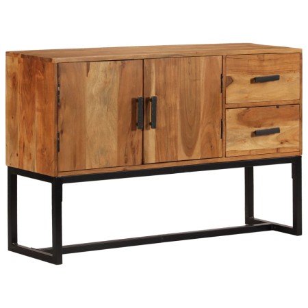 Aparador madera maciza de acacia marrón 110x30x70 cm de vidaXL, Aparadores - Ref: Foro24-246142, Precio: 302,94 €, Descuento: %