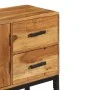 Aparador madera maciza de acacia marrón 110x30x70 cm de vidaXL, Aparadores - Ref: Foro24-246142, Precio: 283,68 €, Descuento: %