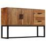 Aparador madera maciza de acacia marrón 110x30x70 cm de vidaXL, Aparadores - Ref: Foro24-246142, Precio: 302,94 €, Descuento: %