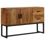 Aparador madera maciza de acacia marrón 110x30x70 cm de vidaXL, Aparadores - Ref: Foro24-246142, Precio: 283,68 €, Descuento: %