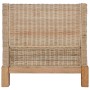 Sillón con cojines ratán natural de vidaXL, Sillones - Ref: Foro24-283075, Precio: 268,32 €, Descuento: %