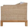 Sillón con cojines ratán natural de vidaXL, Sillones - Ref: Foro24-283075, Precio: 268,32 €, Descuento: %