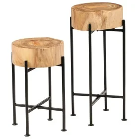 Juego de mesas auxiliares 2 unidades madera maciza de acacia de vidaXL, Mesas auxiliares - Ref: Foro24-246207, Precio: 88,77 ...