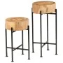 Juego de mesas auxiliares 2 unidades madera maciza de acacia de vidaXL, Mesas auxiliares - Ref: Foro24-246207, Precio: 88,77 ...
