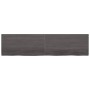 Estante pared madera roble tratada marrón oscuro 200x50x(2-4)cm de vidaXL, Estantes y estanterías - Ref: Foro24-363848, Preci...