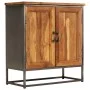Aparador de teca reciclada y acero 65x30x70 cm de vidaXL, Aparadores - Ref: Foro24-246279, Precio: 205,93 €, Descuento: %