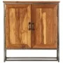 Aparador de teca reciclada y acero 65x30x70 cm de vidaXL, Aparadores - Ref: Foro24-246279, Precio: 205,93 €, Descuento: %