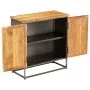 Aparador de teca reciclada y acero 65x30x70 cm de vidaXL, Aparadores - Ref: Foro24-246279, Precio: 205,93 €, Descuento: %
