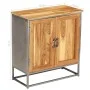 Aparador de teca reciclada y acero 65x30x70 cm de vidaXL, Aparadores - Ref: Foro24-246279, Precio: 205,93 €, Descuento: %