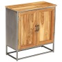 Aparador de teca reciclada y acero 65x30x70 cm de vidaXL, Aparadores - Ref: Foro24-246279, Precio: 208,43 €, Descuento: %