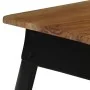 Solid acacia wood and steel dining table 75x75x76 cm by vidaXL, Kitchen and dining tables - Ref: Foro24-246296, Price: 186,39...