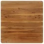 Solid acacia wood and steel dining table 75x75x76 cm by vidaXL, Kitchen and dining tables - Ref: Foro24-246296, Price: 186,39...