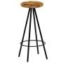 Taburetes de barra de cocina 4 unidades madera maciza de mango de vidaXL, Taburetes de cocina - Ref: Foro24-246239, Precio: 2...