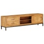 Mueble de TV madera maciza de mango 140x30x40 cm de vidaXL, Muebles TV - Ref: Foro24-246786, Precio: 293,05 €, Descuento: %