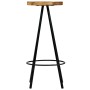 Taburetes de barra de cocina 4 unidades madera maciza de mango de vidaXL, Taburetes de cocina - Ref: Foro24-246239, Precio: 2...