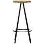 Taburetes de barra de cocina 4 unidades madera maciza de mango de vidaXL, Taburetes de cocina - Ref: Foro24-246239, Precio: 2...