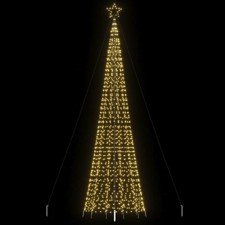 Árbol de Navidad LED con estacas 1534 LEDs blanco cálido 500 cm en Decoración Festiva y Estacional | Comprar online en Foru.es
