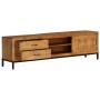 Mueble de TV madera maciza de mango 140x30x40 cm de vidaXL, Muebles TV - Ref: Foro24-246786, Precio: 293,05 €, Descuento: %