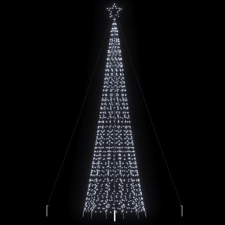 Árbol de Navidad LED con estacas 1534 LEDs blanco frío 500 cm en Decoración Festiva y Estacional | Comprar online en Foru.es