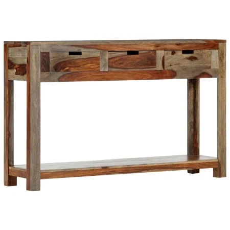 Mesa consola con 3 cajones madera maciza sheesham 120x30x75cm de vidaXL, Mesas auxiliares - Ref: Foro24-247753, Precio: 217,5...